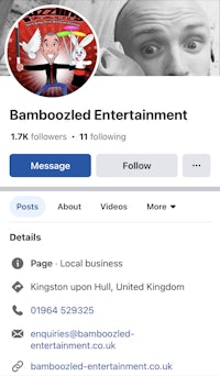 bamboozled entertainment facebook page