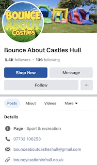 bounce about castles hull facebook page